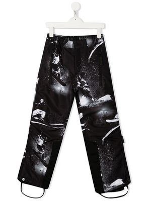 Molo Jump Pro photograph-motif ski trousers - Black