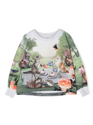 Molo Kitty Picnic Reniza sweatshirt - Grey