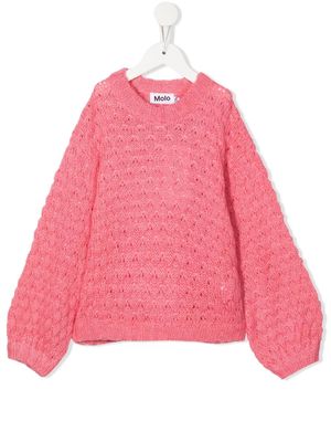 MOLO knitted round-neck jumper - Pink
