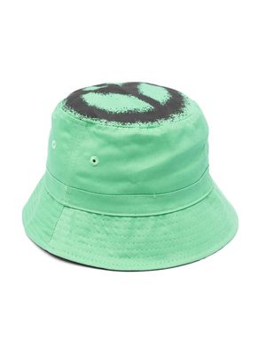 Molo logo-print cotton bucket hat - Green