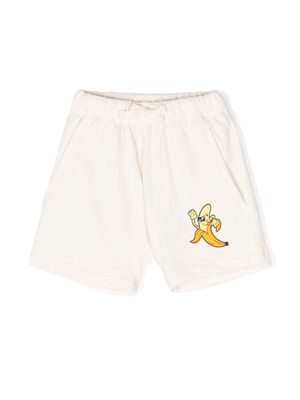 Molo logo-print cotton shorts - Neutrals