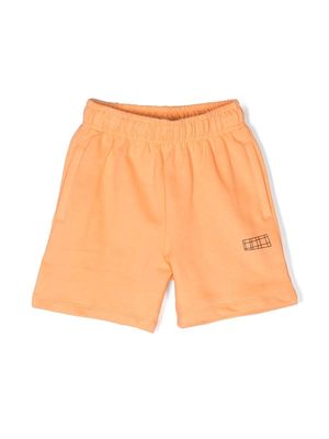 Molo logo-print cotton shorts - Orange