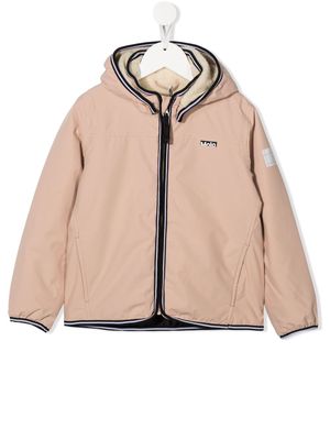 Molo long-sleeve hooded jacket - Neutrals