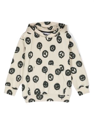 Molo long-sleeve organic-cotton hoodie - Neutrals