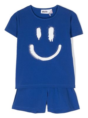 Molo Luvis organic cotton shorts set - Blue
