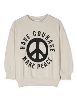 Molo Mar Peace crew neck sweatshirt - Neutrals