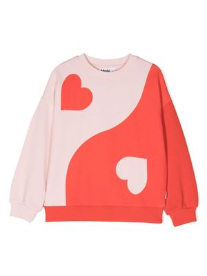 Molo Maxi heart yin-yang sweatshirt - Pink