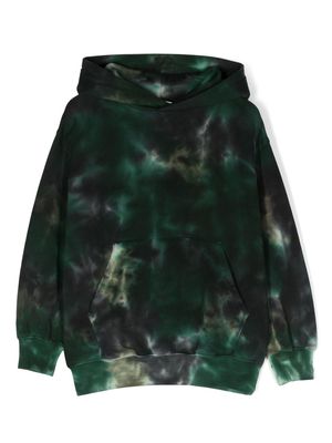 Molo Maxx marbled-pattern hoodie - Green