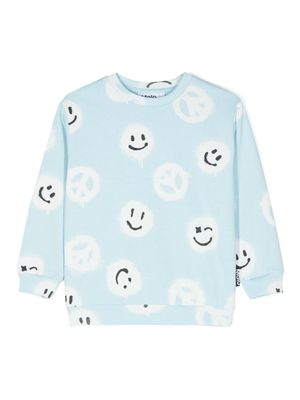 Molo Miksi organic-cotton sweatshirt - Blue