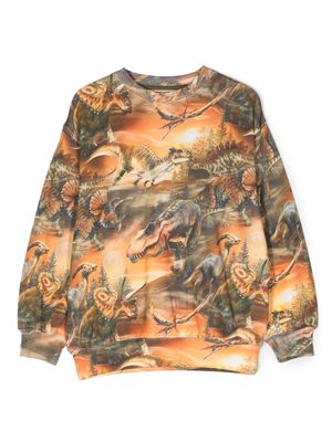 Molo Monti graphic-print sweatshirt - Orange