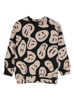 Molo Monti smiley-face print sweatshirt - Black