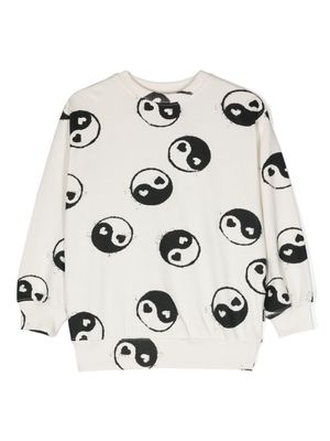 Molo Monti Yin Yang-print sweatshirt - White