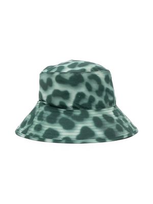 Molo Nadia leopard-print bucket hat - Green