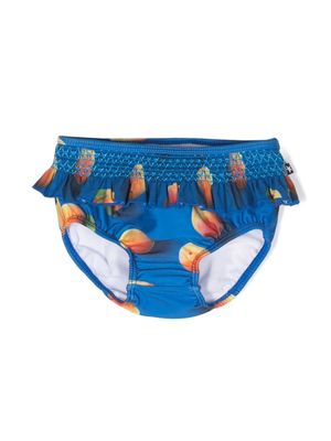 Molo Neena apricot-print bikini bottoms - Blue