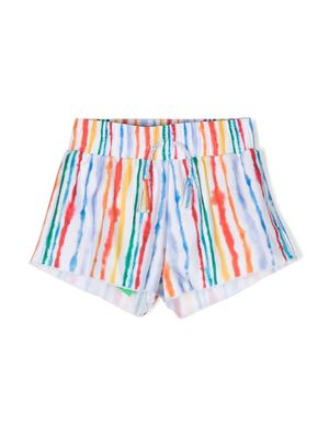 Molo Nicci watercolour-print swim shorts - White