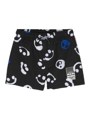 Molo Niko graphic-print swim shorts - Black