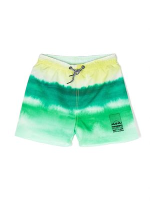 Molo Niko tie-dye swim shorts - Green
