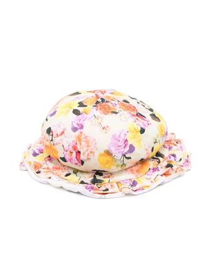Molo Nizana Baby Roses Hat - Neutrals