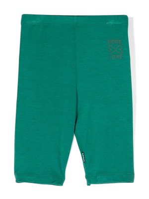 Molo Noa slogan-print leggings - Green