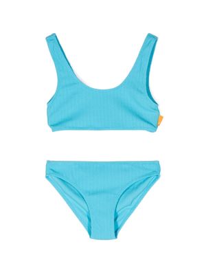 Molo Nola textured bikini set - Blue