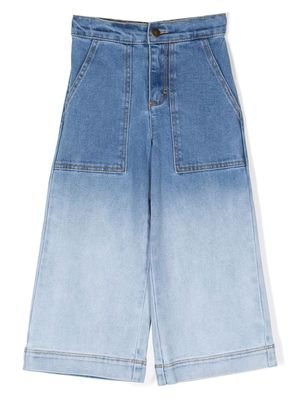 Molo ombre wide-leg jeans - Blue