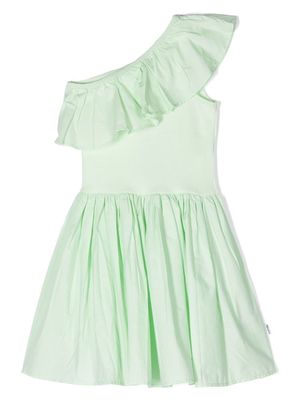 Molo one-shoulder pleated dress - Green