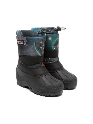 Molo panelled-design ankle-length boots - Black