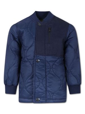 Molo panelled quilted jacket - Blue