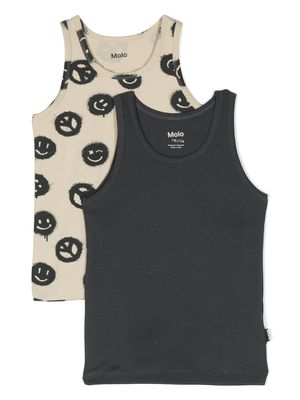 Molo peace and love tank top pack - Grey