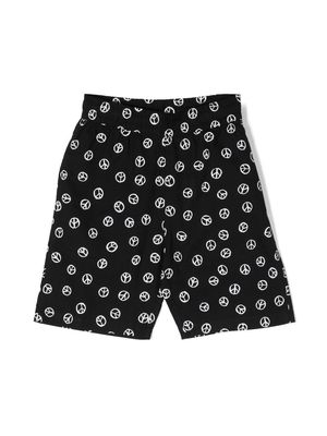 Molo peace-sign motif shorts - Black