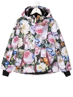 Molo Pearson floral hooded jacket - Neutrals