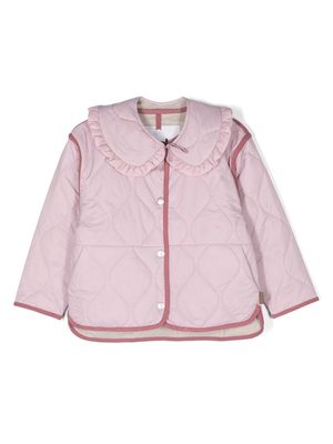 Molo quilted-finish button-up jacket - Pink