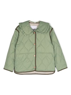 Molo quilted long-sleeve coat - Green