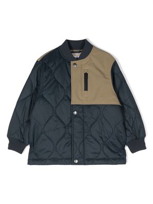 Molo quilted zip-pocket jacket - Blue