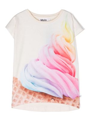 Molo Ragnhilde ice-cream print T-shirt - Neutrals