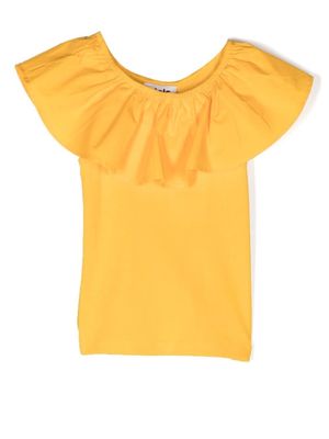 Molo Reca ruffled T-shirt - Yellow