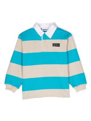 Molo Relz striped organic cotton polo shirt - Neutrals