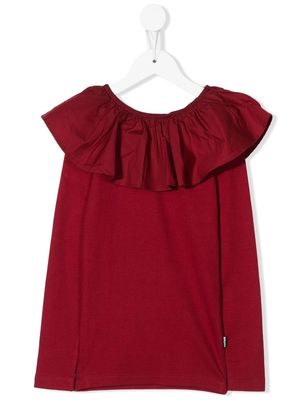 Molo Renate ruffle-collar blouse - Red
