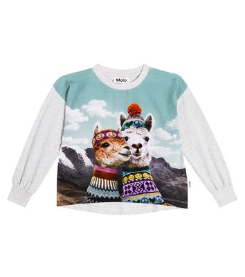 Molo Reniza printed cotton-blend sweatshirt
