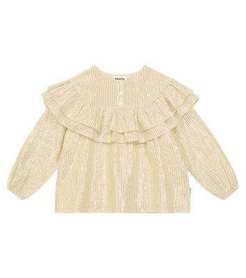 Molo Rexanna ruffled cotton-blend blouse