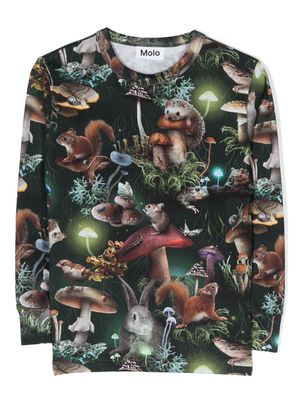 Molo Rill graphic-print sweatshirt - Green