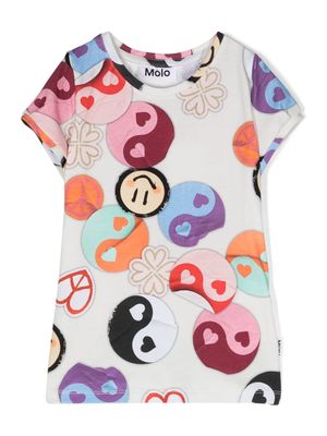 Molo Rimona Yin Yang-print T-shirt - Neutrals