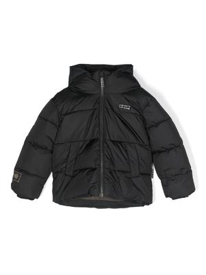 Molo ripstop-texture quilted jacket - Black