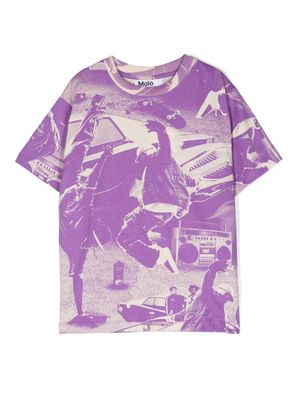 Molo Rodney organic cotton T-shirt - Purple