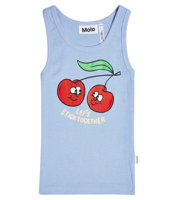 Molo Rosie printed cotton jersey tank top
