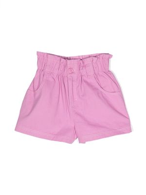 Molo ruched-waist mini shorts - Pink