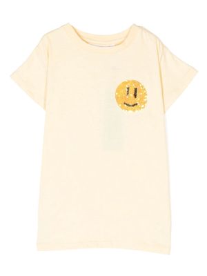 Molo sequin-embellished organic-cotton T-shirt - Yellow