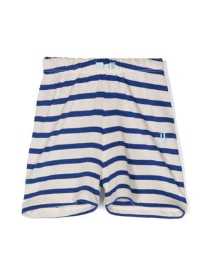 Molo Skie striped organic cotton shorts - White