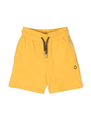 Molo smiley face cotton shorts - Yellow