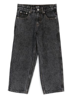 Molo stonewashed straight leg jeans - Black